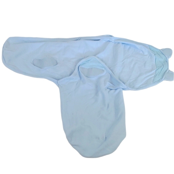 Baby Cotton Swaddle Sleep Wrap Blue - Picture 4 of 8